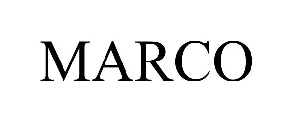 Trademark Logo MARCO