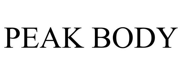 Trademark Logo PEAK BODY