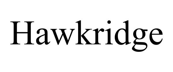 Trademark Logo HAWKRIDGE