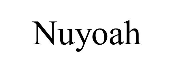 Trademark Logo NUYOAH