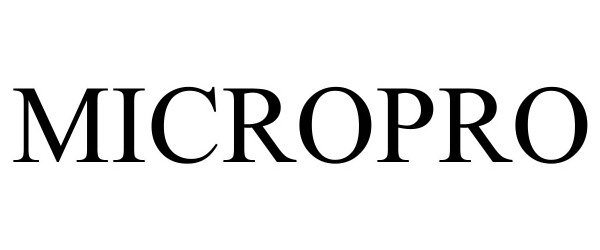 Trademark Logo MICROPRO