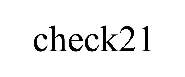 Trademark Logo CHECK21