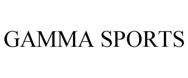 Trademark Logo GAMMA SPORTS