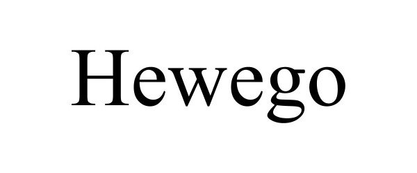 Trademark Logo HEWEGO