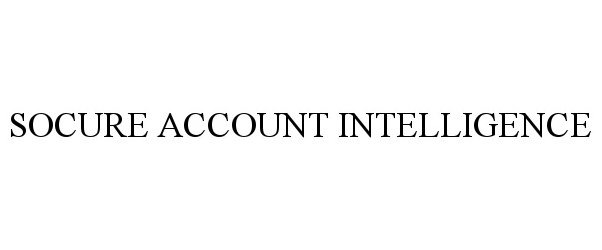  SOCURE ACCOUNT INTELLIGENCE