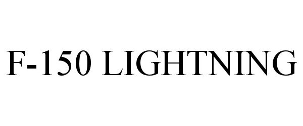 Trademark Logo F-150 LIGHTNING