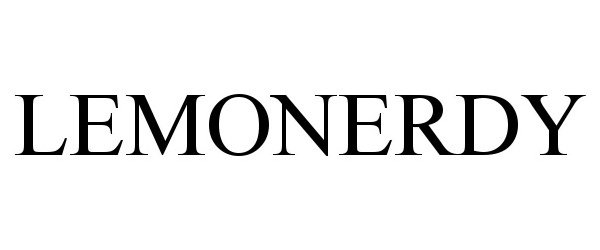 Trademark Logo LEMONERDY