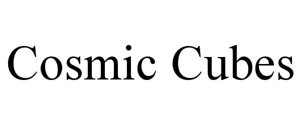 Trademark Logo COSMIC CUBES