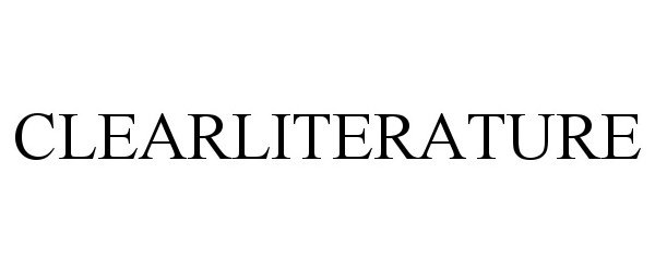 Trademark Logo CLEARLITERATURE