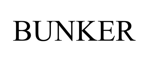 Trademark Logo BUNKER