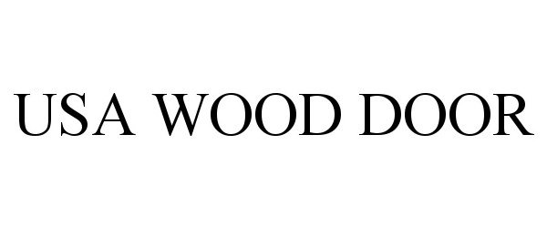 Trademark Logo USA WOOD DOOR