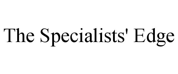 Trademark Logo THE SPECIALISTS' EDGE