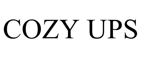Trademark Logo COZY UPS