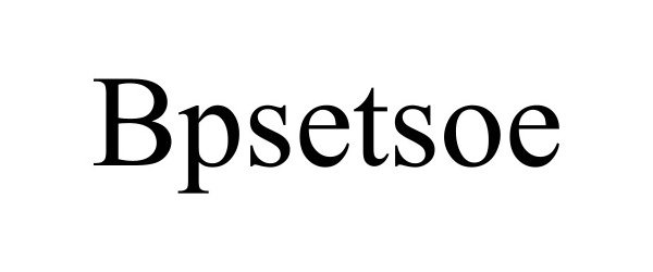  BPSETSOE