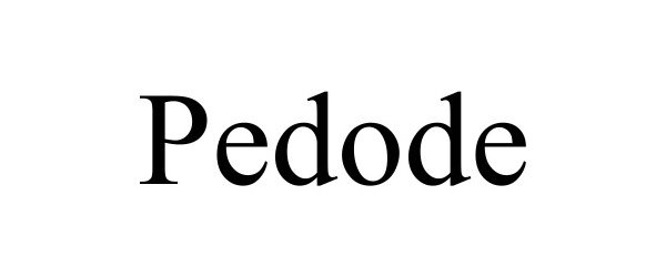  PEDODE