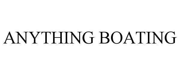  ANYTHING BOATING