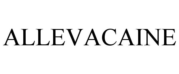 Trademark Logo ALLEVACAINE