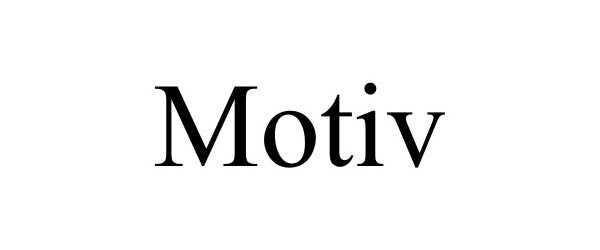 Trademark Logo MOTIV