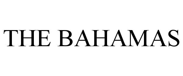 Trademark Logo THE BAHAMAS