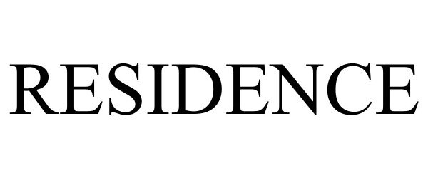 Trademark Logo RESIDENCE