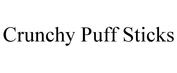 Trademark Logo CRUNCHY PUFF STICKS