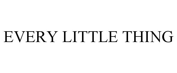  EVERY LITTLE THING