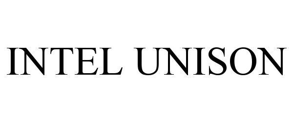 Trademark Logo INTEL UNISON