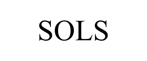Trademark Logo SOLS
