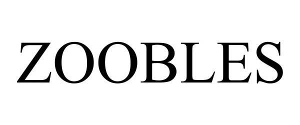 Trademark Logo ZOOBLES