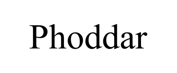 Trademark Logo PHODDAR