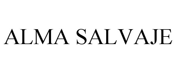 Trademark Logo ALMA SALVAJE
