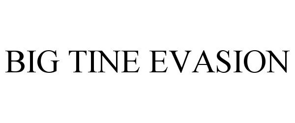 Trademark Logo BIG TINE EVASION