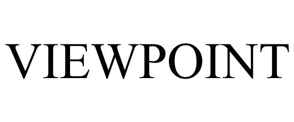 Trademark Logo VIEWPOINT