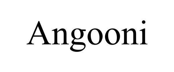 Trademark Logo ANGOONI