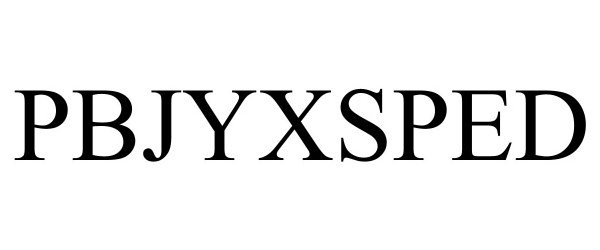 Trademark Logo PBJYXSPED