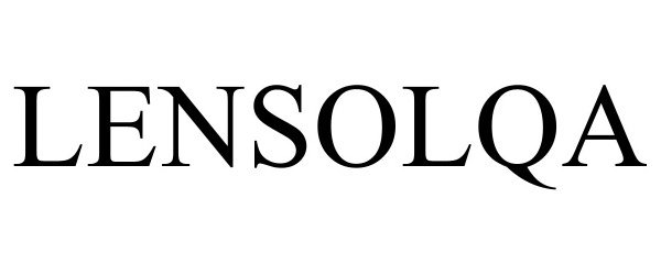 Trademark Logo LENSOLQA