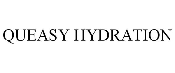 Trademark Logo QUEASY HYDRATION