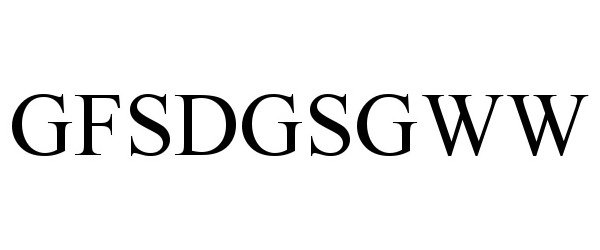 Trademark Logo GFSDGSGWW