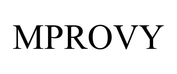 Trademark Logo MPROVY