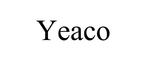 Trademark Logo YEACO