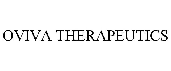 Trademark Logo OVIVA THERAPEUTICS