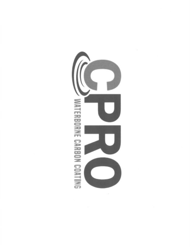 Trademark Logo CPRO WATERBORNE CARBON COATING