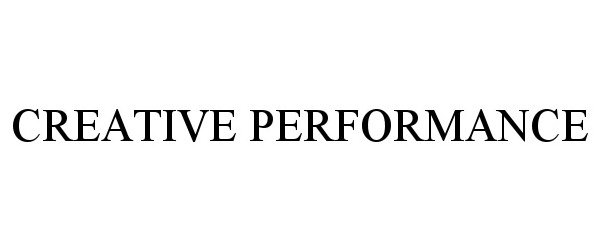 Trademark Logo CREATIVE PERFORMANCE