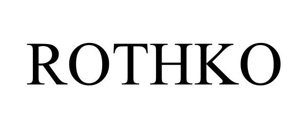 Trademark Logo ROTHKO