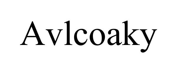 Trademark Logo AVLCOAKY