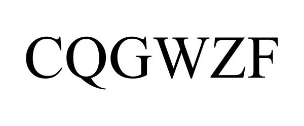 Trademark Logo CQGWZF