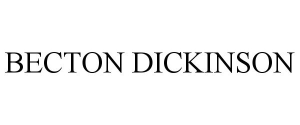 Trademark Logo BECTON DICKINSON