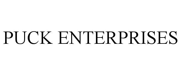 Trademark Logo PUCK ENTERPRISES