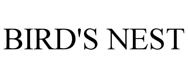Trademark Logo BIRD'S NEST