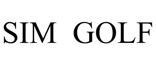 Trademark Logo SIM GOLF